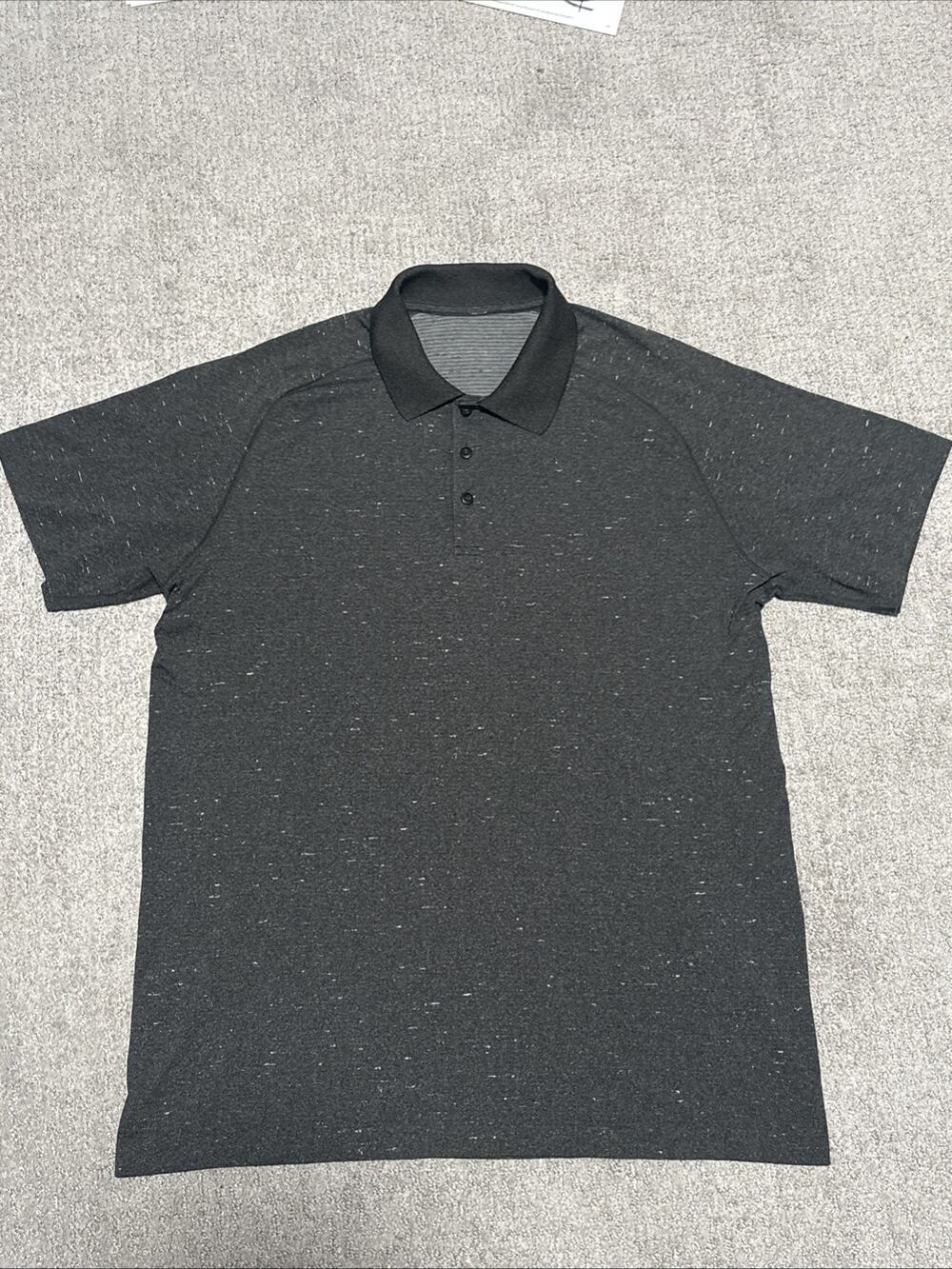 Lululemon Men’s Metal Vent Tech Athletic Polo Space-dye Speckled Color Size XL